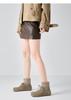 St&Sat/Saturday British style short boots, flat heel lace up casual round toe women's boots, retro versatile fashion boots