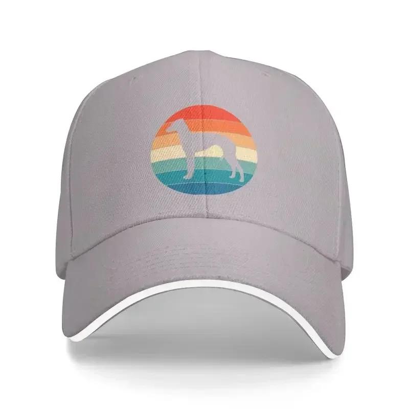 Custom Punk Vintage Retro Greyhound Dog Lover Baseball Cap for Men Women Breathable Dog Owner Dad Hat Performance