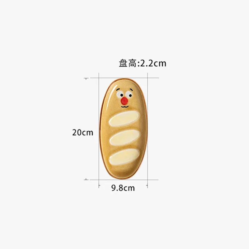 Креативные квадратные керамические тарелки, симпатичные тарелки для послеобеденного чая, закусок, десертов, домашних завтраков, фруктов, сэндвичей, уникальная посуда