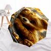 Autumn Leaf Teddy Bear with Acorns Umbrella with Foldable Design- Perfect for Outdoor, Folding Design, Iron Frame, Festival Gift, Suitable f