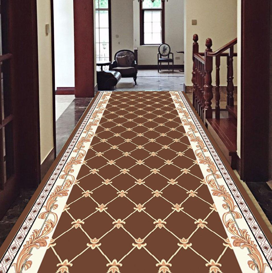 Ковер для длинного коридора в марокканском стиле, украшение, ковер для прихожей, нескользящий, моющийся, гостиничный, коммерческий коврик для пола, ковер на заказ
