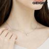 Pearl Line Silver Necklace Gisvnn008