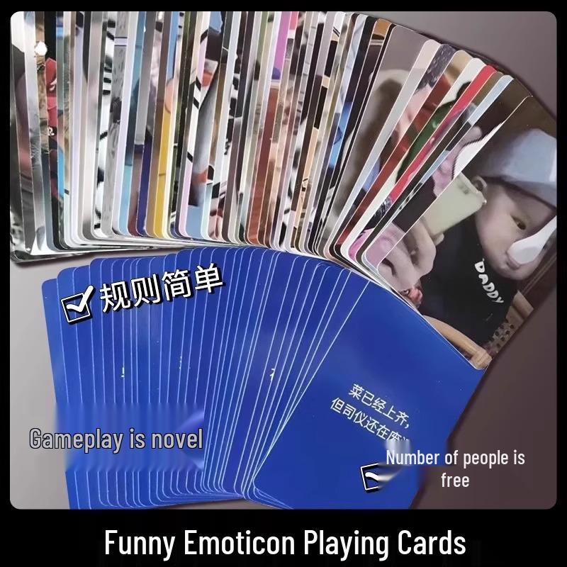 3 Sets of Emoji Playing Cards: Card Game & Battle Table Game with 0.01 Free Shipping