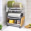 Beifu 304 Stainless Steel 3-Tier Dish Drying Rack