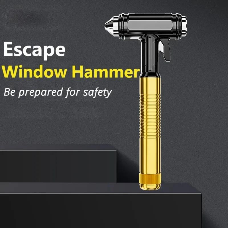 Car Safety Hammer Car Window Breaker Emergency Hammer Seat Belt Cutter Suitable for Car Rescue Escape Rescue Safety Hammer