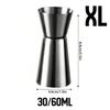 Stainless Steel Measuring Cup Cocktail Shaker Peg Measurer Jigger Dual Shot Drink Alcohol Capacity Shaking Bottle Party Bar Tool 5