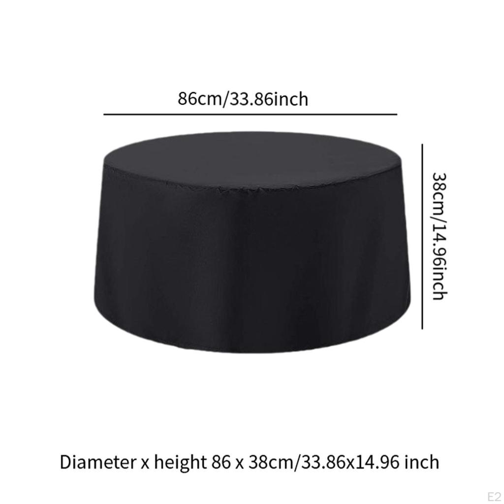 Fire Pit Cover Bowl 210D Oxford Cloth Outdoor Fireplace Heavy Duty Protection