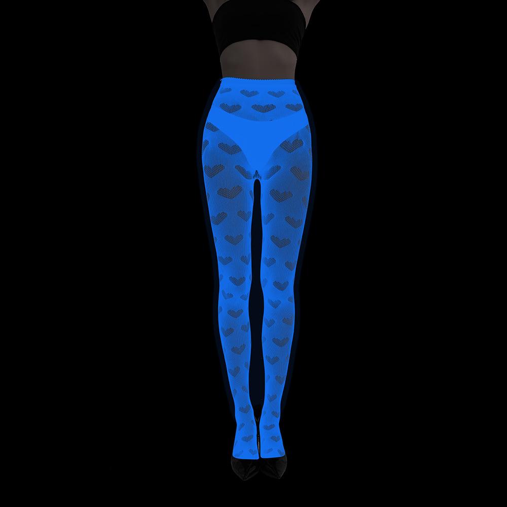 Колготки из сетчатого кружева Blue Light Luminous - сексуальные чулки с татуировкой в европейском и американском стиле