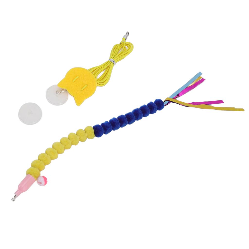 Подвесная игрушка для кошек, регулируемая интерактивная, бесследная, крючок, эластичный шнур, колокольчик, дверная подвесная игрушка для кошек