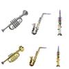 Simulated Musical Kids Saxophone Toy Silver Gold Musical Instruments  For Toddler