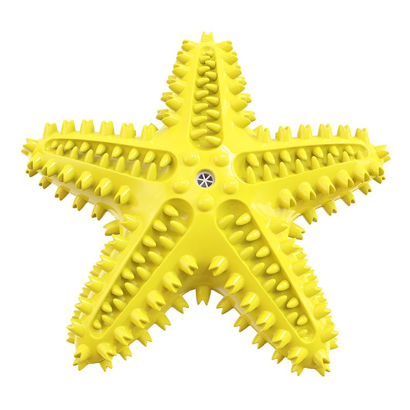 Интерактивная игрушка для собак Starfish Dog для маленьких, средних и больших собак, кошек, пищащих, жевательных, чистящих моляров, товаров для золотистого ретривера на открытом воздухе