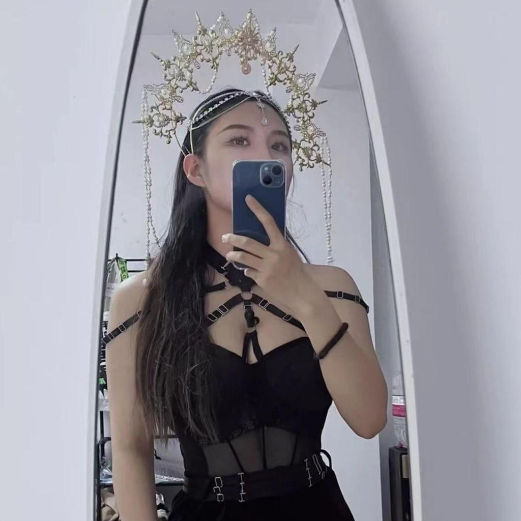 Halloween Costume Headband Party Dance Party Decoration Hair Accessories Gold Gorgeous Jewelry Crown Accessories