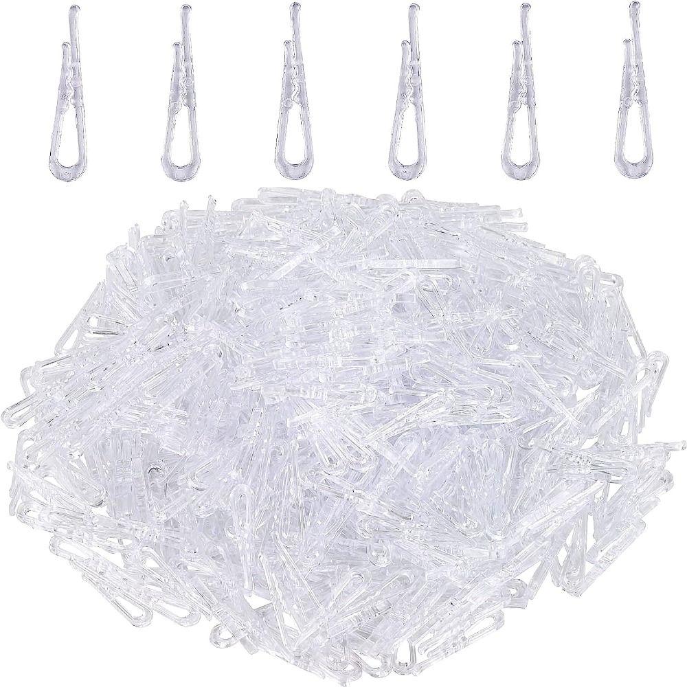 600 шт. 1,50"/38 мм прозрачные зажимы для рубашек U-образной формы складные зажимы изысканные зажимы-крокодилы одежда