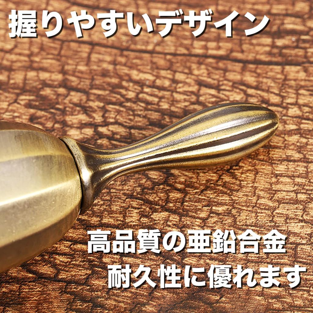 VIEAURA Handbell Dinner Bell Doorbell Antique Style Tabletop Restaurant Hotel Cafe Reception Order Hand Waving Bell Calling Interior Compact (Antique