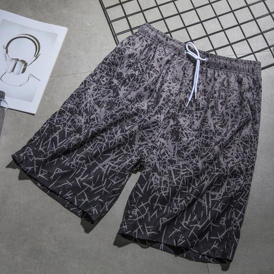 Мужские плавки, свободные красочные быстросохнущие повседневные мужские купальники для плавания