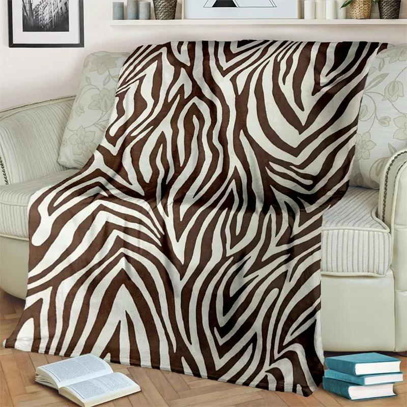 Одеяло HD с цветным 3D узором в полоску зебры, мягкое одеяло для дома, спальни, кровати, дивана, пикника, путешествия, офиса, одеяло, детское одеяло