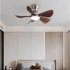 22/29inches Mini Corridor Smallhouse DC Motor Ceiling Fans With Remote Control  Nickel Ceiling Fan With LED Lights Modern