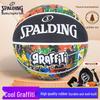 SPALDING Круглый уличный баскетбольный мяч из резины с граффити