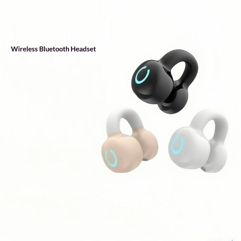 Беспроводные Bluetooth-наушники Одиночные костной проводимости Клипса на ухо Музыкальные наушники Шумоподавление HD-звонки Спортивные игровые наушники
