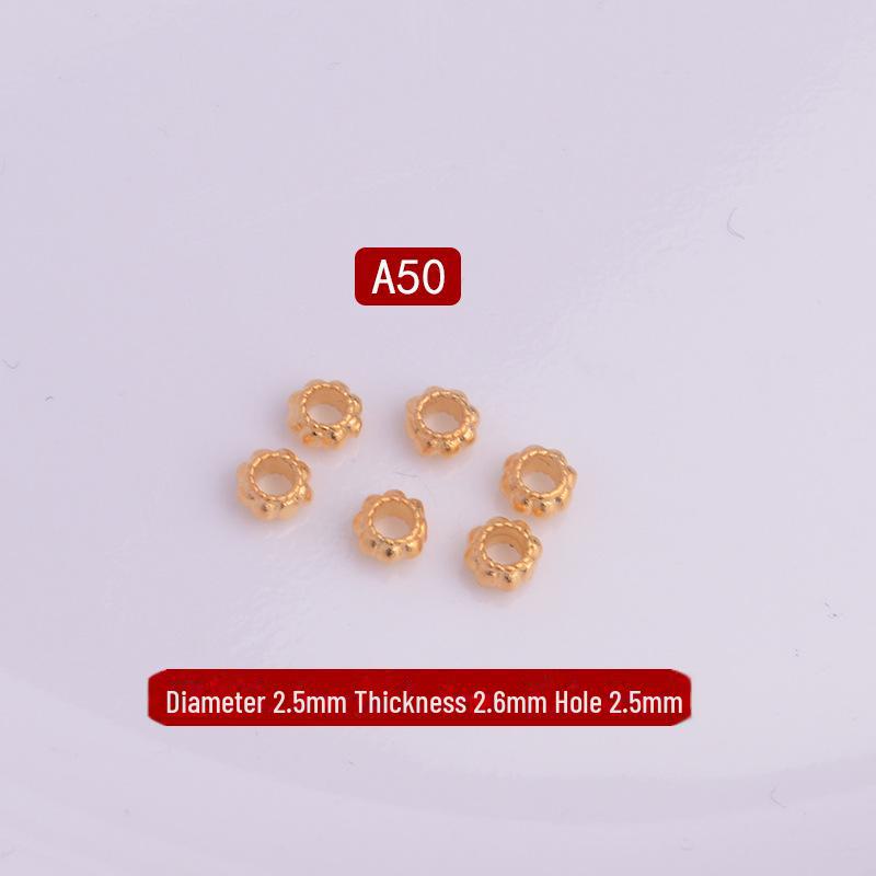 Gold Plated Pumpkin Beads: DIY Handmade Weaving & Jewelry Spacer Beads for Lanterns