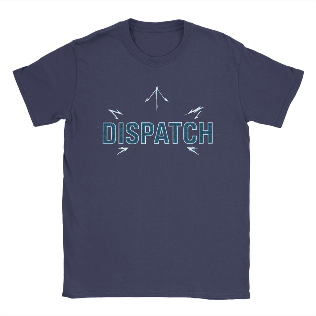 Dispatch game Logo Men's T Shirt  Funny Tees Short Sleeve Round Collar T-Shirt Pure Cotton Graphic Clothes