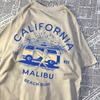 California Malibu Beach Bum T Shirts Men Women Summer New Streetwear Couple Tee Clothes T Shirt Pattern Loose T-Shirts Couple
