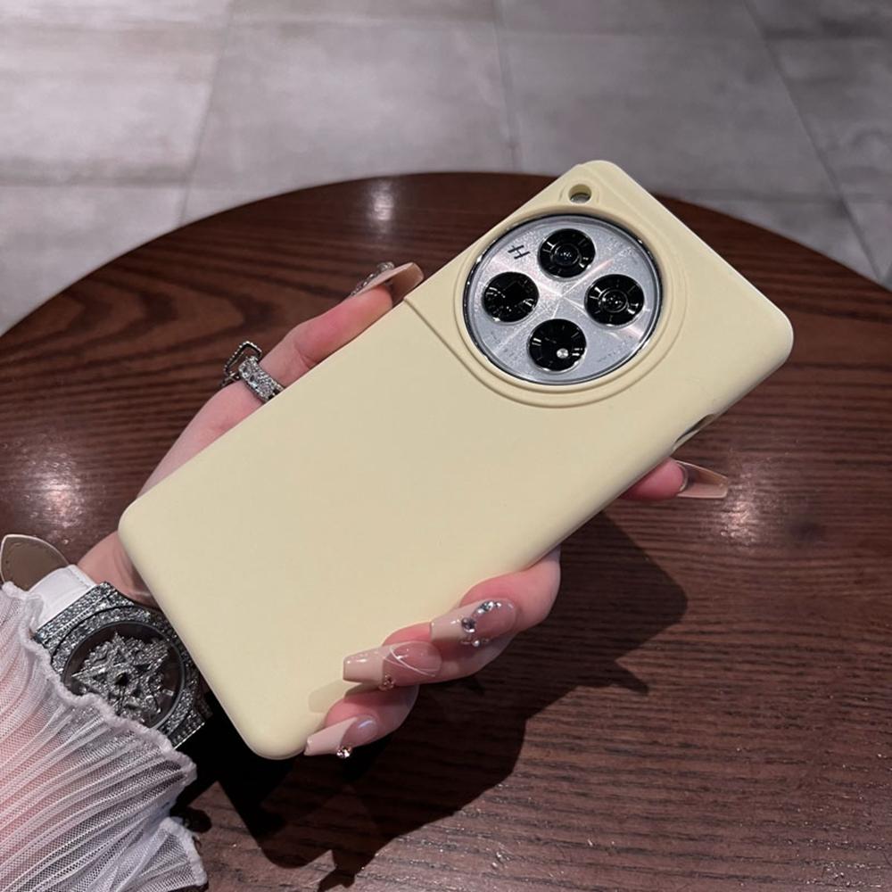 For OnePlus 12 5G Case Skin-Friendly Liquid Silicone+PC Phone Cover