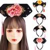 Bow Flower Pearl Ancient Style Headwear Antique Headband Hanfu Hair Hoop Chinese Style Headwear