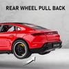 1:32 Taycan Targa 4S Alloy Sports Car Model Toy Diecast Metal Sound Light Pull Back Miniature Vehicles Boy Christmas Gifts