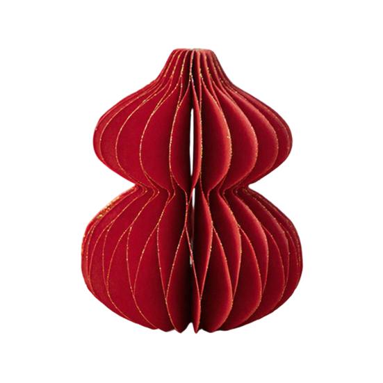 Набор подвесных украшений для рождественской елки Легкая сборка Праздничный подвесной декор 3D украшение из сотовой бумаги