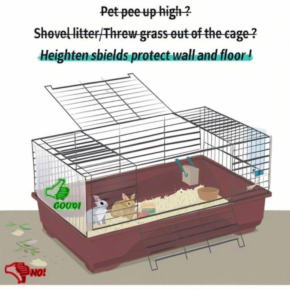 6/12Pcs Prevent Scatter Cage Protection with Zip Ties Guinea Pig Habitat Siding Pet Cage