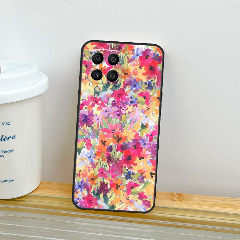 Яркий Цветочный Арт-Кейс Для Samsung Galaxy M14 M54 M34 M13 M15 M36 M55 M35 M56 M16 M31 M11 M53 M12 M32 M52 M06