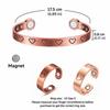 Adjustable Magnetic Bangle Open Cuff Magnetic Ring Beautiful Copper Bracelet  Festival