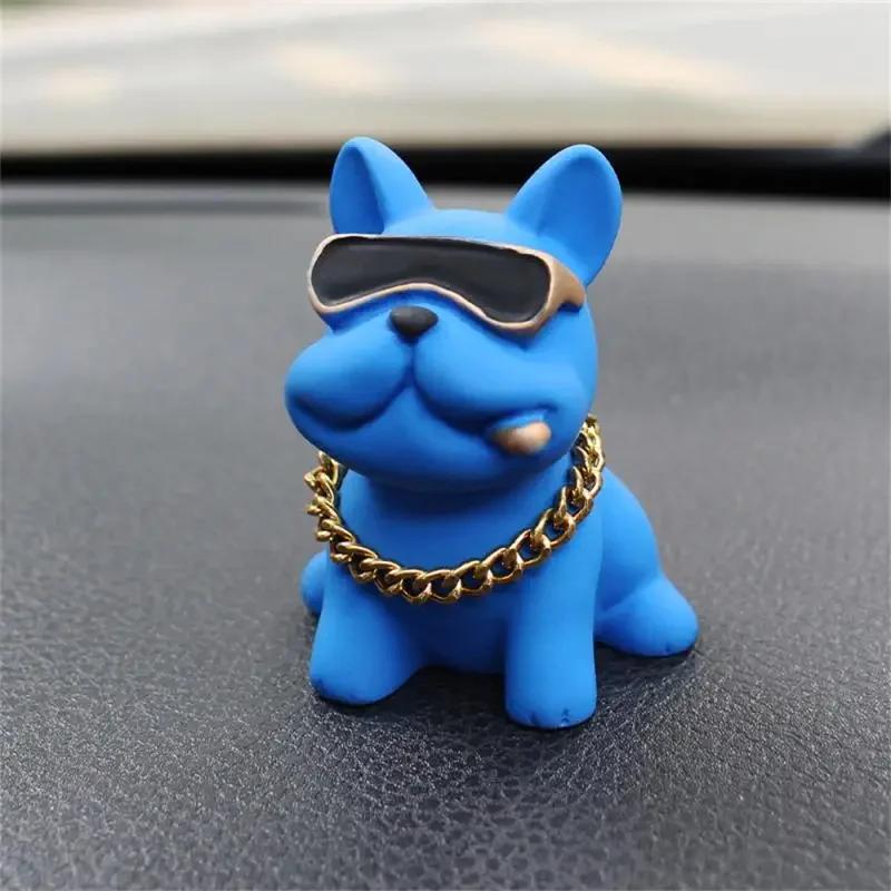 Износостойкие украшения для автомобиля Bulldog, удобные, из смоляного материала, украшения для приборной панели автомобиля, автомобильные аксессуары, декор интерьера