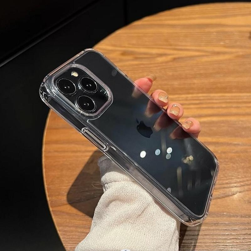 Роскошный прозрачный мягкий акриловый чехол для телефона для IPhone 16 15 14 13 12 11 Pro Maxi противоударный чехол-бампер
