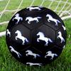 1pc Equestrian Spirit Theme Soccer Ball Football, Size 5, Lightweight PVC, Outdoor Training Soccer Ball,Gift j61414