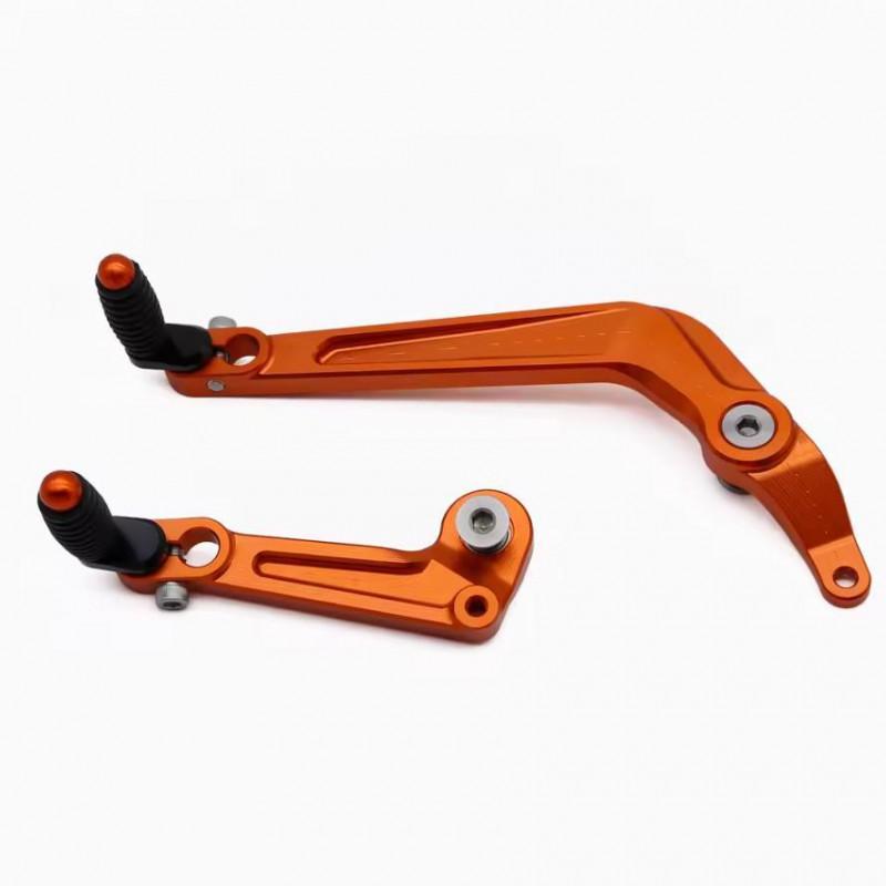 Aluminum Foot Pegs Brake Lever Gear Shift Clutch KTM Duke 390 Aftermarket Upgrade