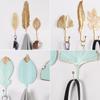 Home Decoration For Towel Clothes Leaf Shape Wrought Iron Hook Hanging Storage Rack Wall Hanger