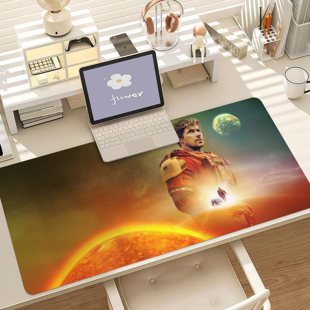 Film P-Project Hail M-mary Mouse Pad Anti Slip Rubber Edge Locked Thickened Laptop Gaming Desk Mat