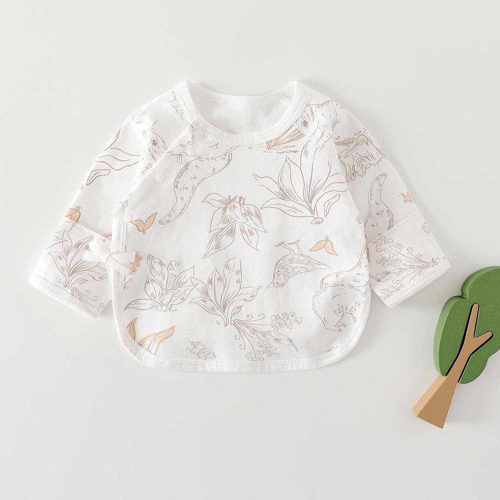 Комбинезон для новорожденных из чистого хлопка с длинными рукавами на весну и осень