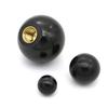 Black Plastic M4/M5/M6/M8/M10/M12 Thread Ball Shaped Head Clamping Nuts Knob