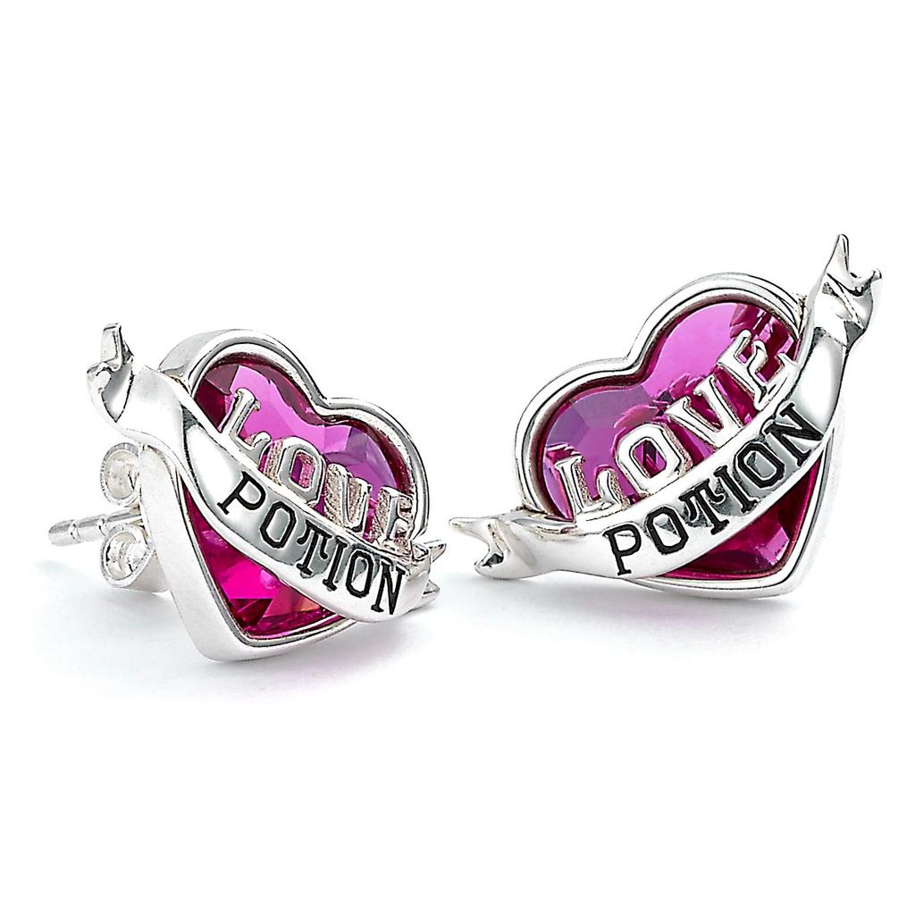 Harry Potter sterling silver Love Potion stud Earrings with crystal Elements