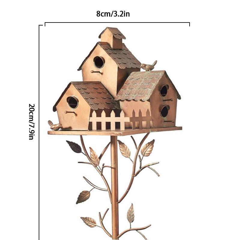 1 шт., украшение для сада, птичье гнездо, место для отдыха птиц, дом для птиц, металлическая уличная кормушка для птиц