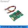 Turmera 4S 12.8V 40A BMS Плата защиты аккумулятора Lifepo4 с балансировкой для использования в сборках 12В Lifepo4 аккумуляторов 3.2V 26650 32700 33140