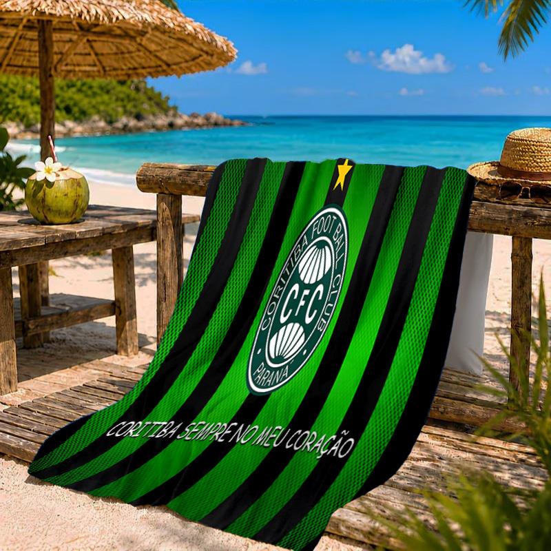 Coritiba Football Club Return Beach Towel Microfiber Beach Towel, Lightweight and Quick-Dry, for Summer Travel, Swimming Pool Fan Birthday Gift