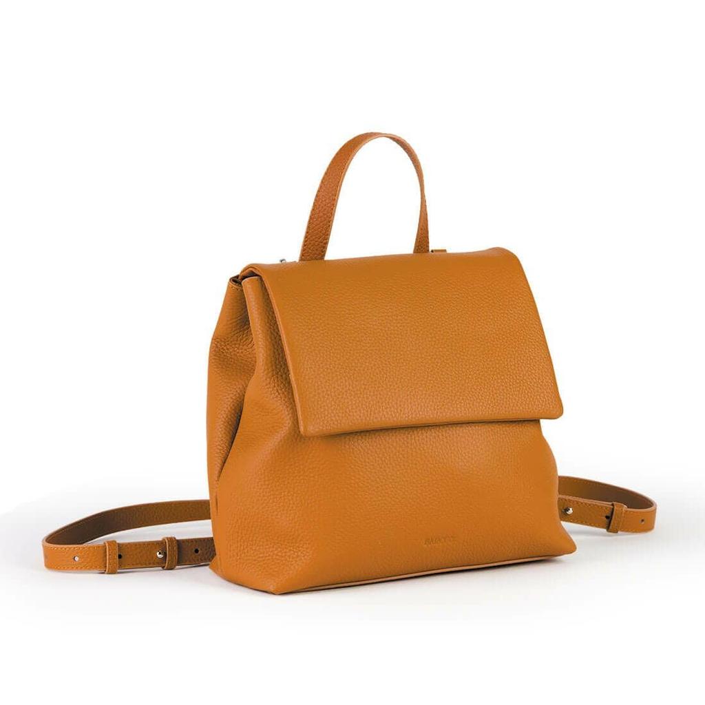 Shrink Leather Shoulder Bag Large enough to easily fit a long Camel [BARCOS] 2-Way Backpack, Handbag, - Simple, Formal, wallet, Unisex,