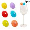Umbrella Shape Drinking Buddy Cup Label Sign Mark Tag Wine Glass Charm Cup Identification
