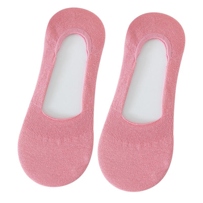 Женские летние тонкие не сползают однотонные с мелким вырезом невидимые носки-лодочки