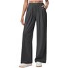 Women's Stylish High-waisted Button-down Casual Wide-leg Pants