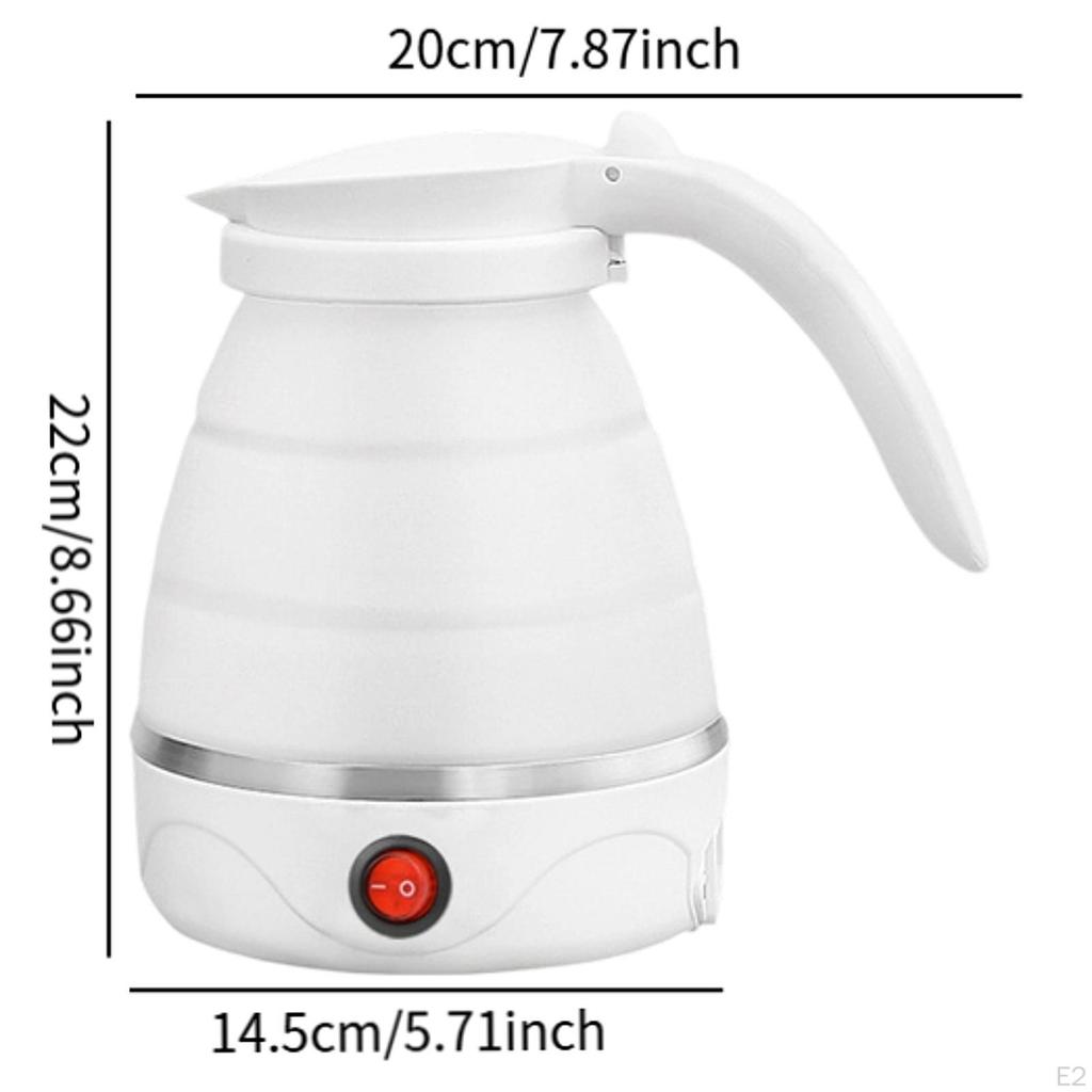Folding Electric Kettle Foldable 1.2L Silicone Fast Boiling Small Portable Tea Pot